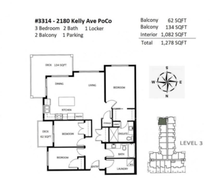 Swimming Pool Photo of 3314 2180 Kelly Avenue, Port Coquitlam, BC