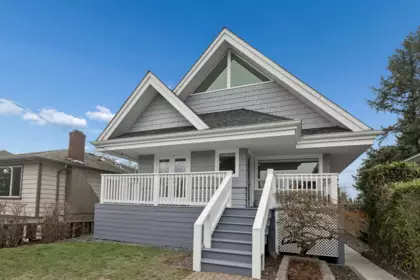 Aerial View of 1425 William Avenue, North Vancouver, BC