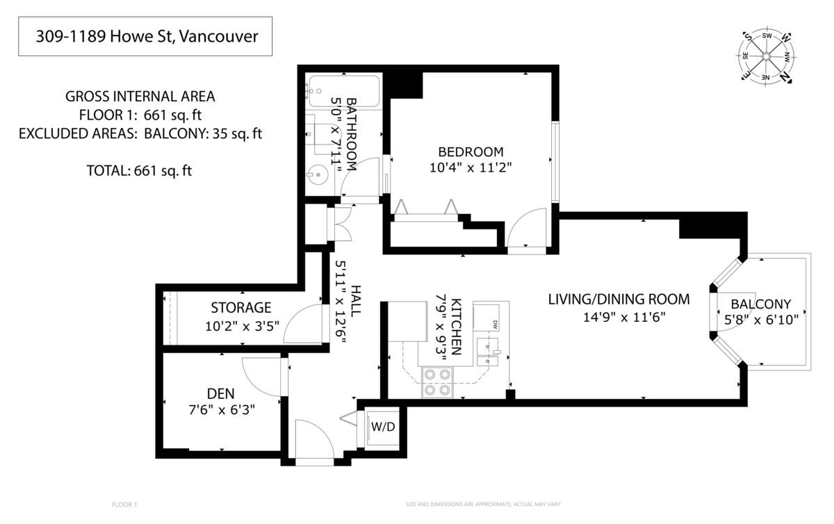 Outdoor Deck Photo of 309 1189 Howe Street, Vancouver, BC