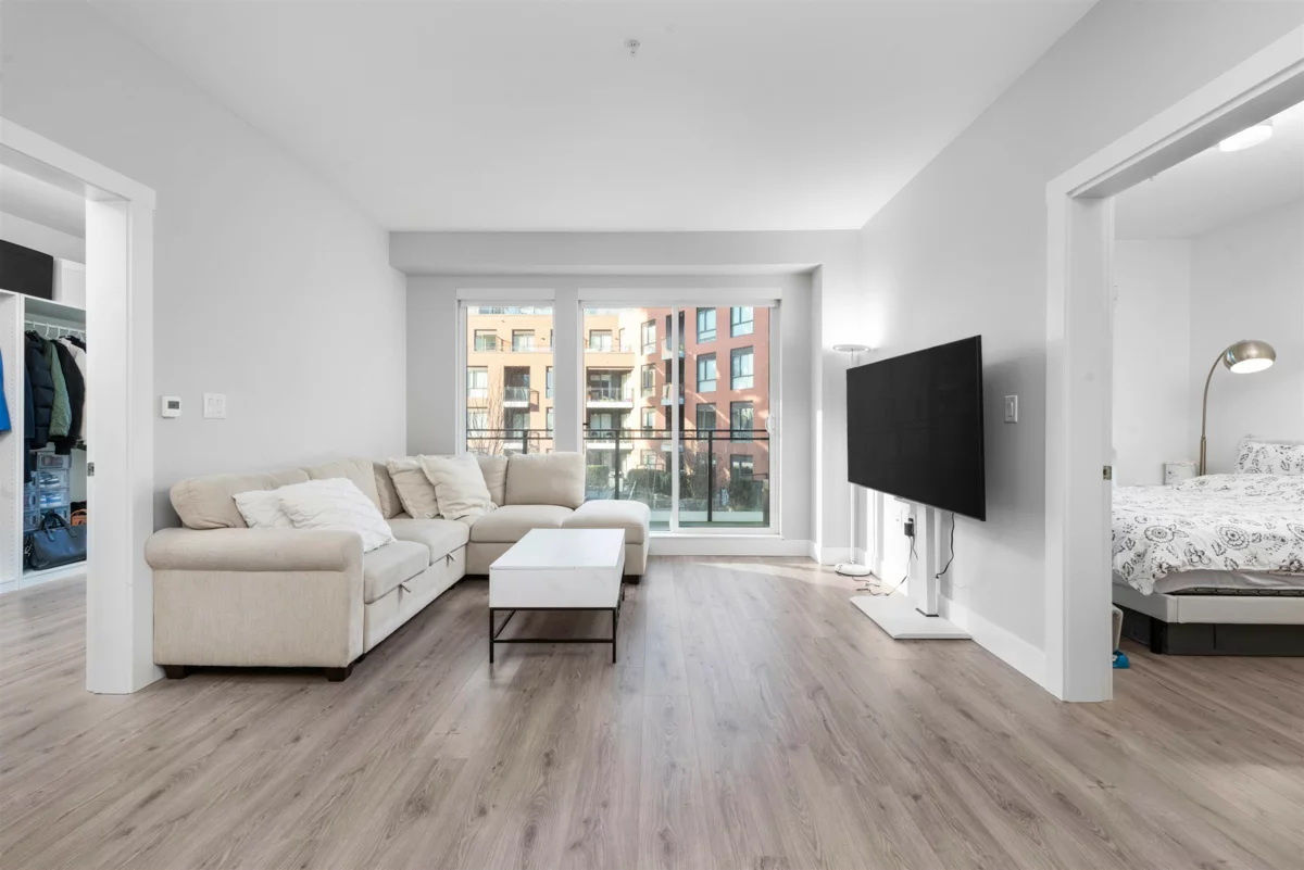 Exterior Rear Photo of 309 3588 Sawmill Crescent, Vancouver, BC