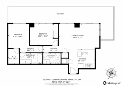 Staircase Photo of 1201 6951 Elmbridge Way, Richmond, BC