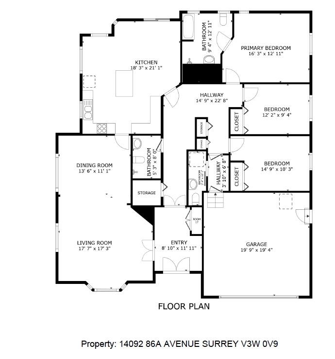 Powder Room Photo of 14092 86a Avenue, Surrey, BC