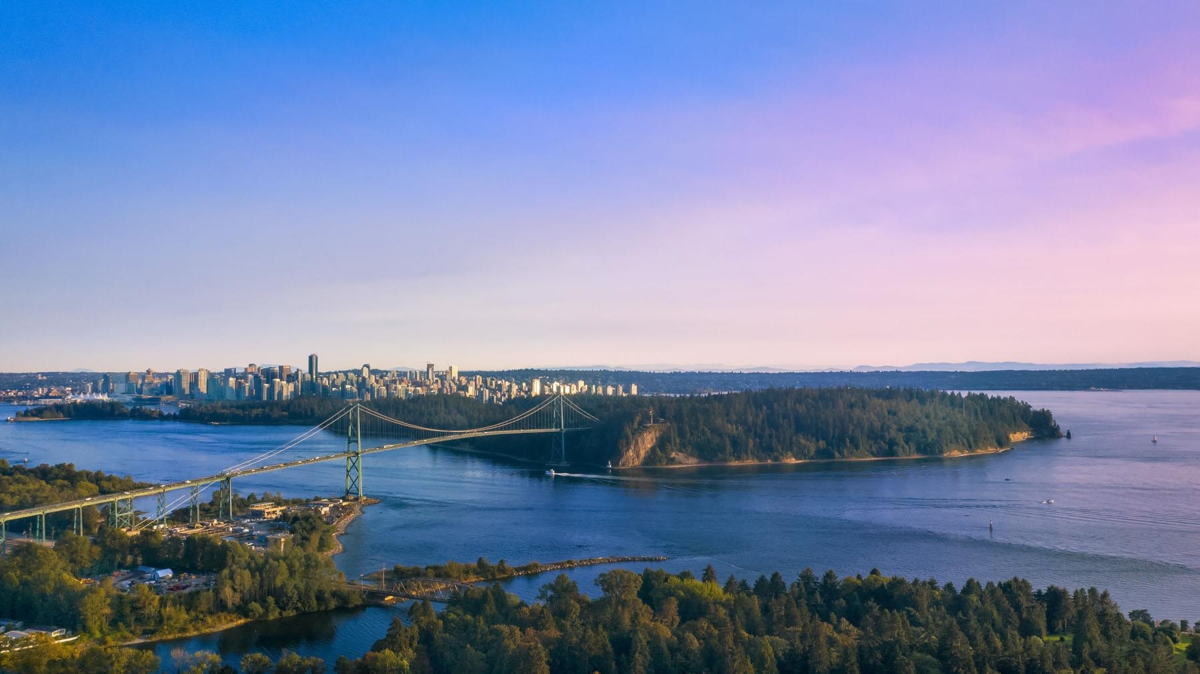 Aerial View of 598 Arthur Erickson Place, West Vancouver, BC