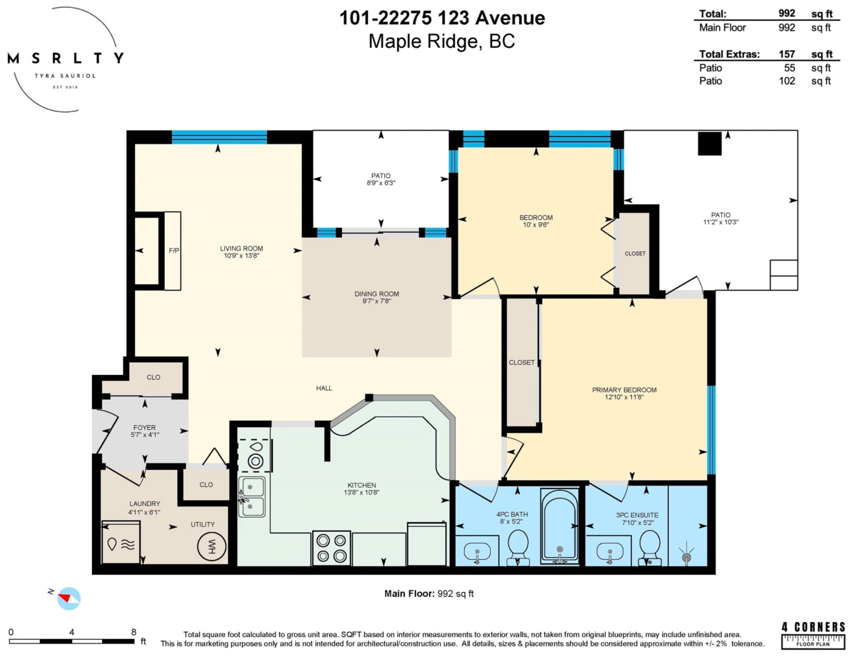 Kitchen Photo of 101 22275 123 Avenue, Maple Ridge, BC