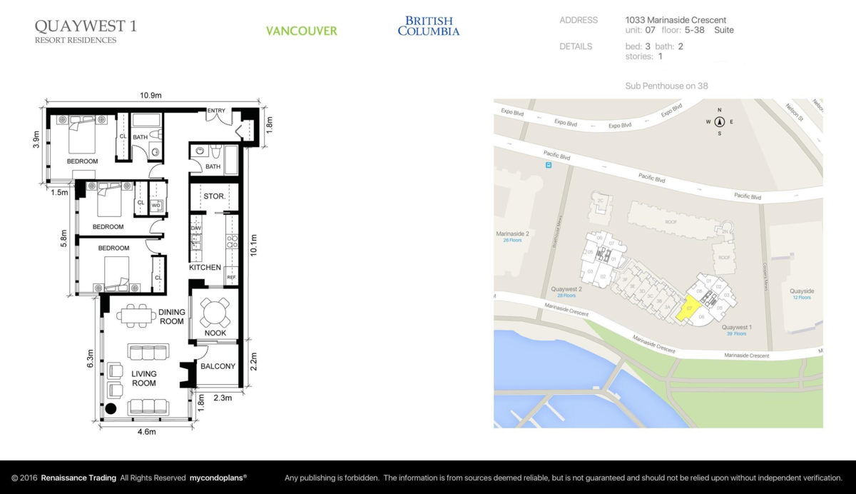 Garage Interior Photo of 1507 1033 Marinaside Crescent, Vancouver, BC