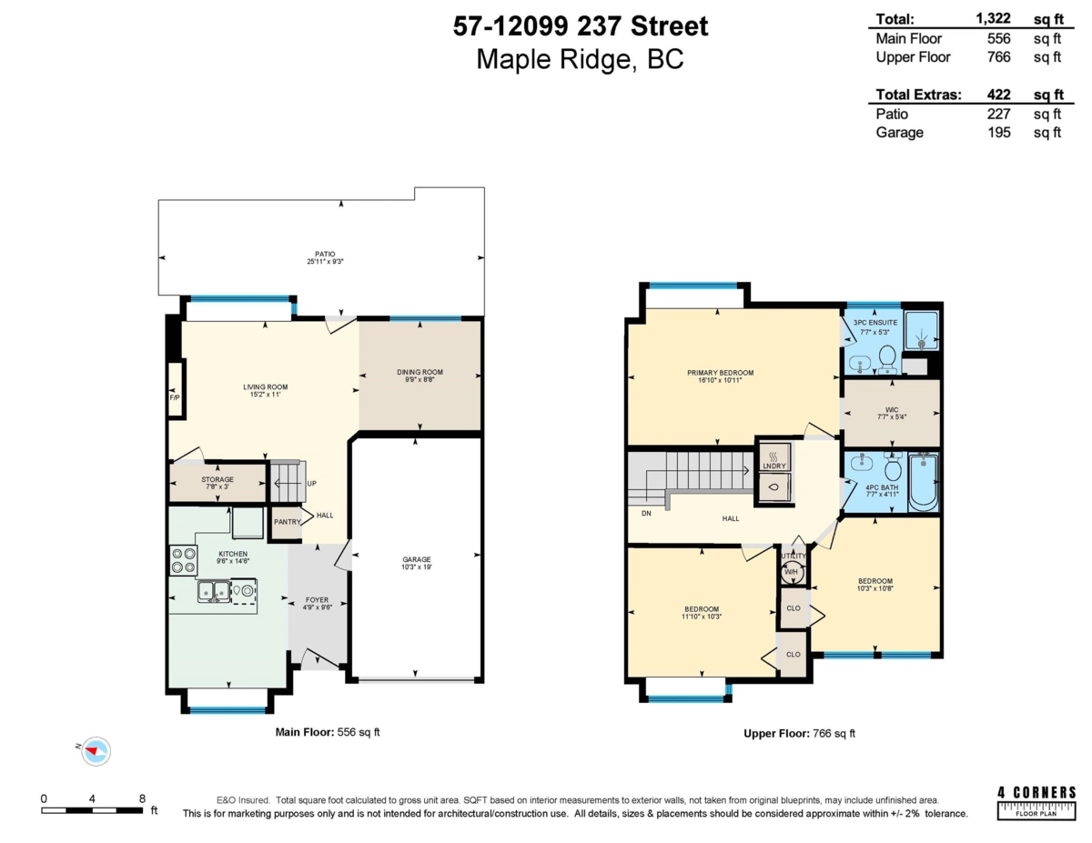 Aerial View of 57 12099 237 Street, Maple Ridge, BC