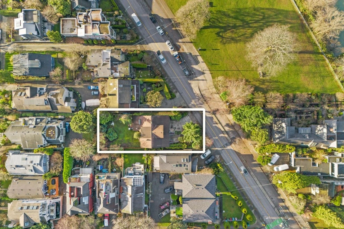 Aerial View of 2730 Point Grey Road, Vancouver, BC