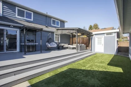 Aerial View of 300 Douglas Crescent, Richmond, BC