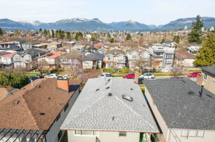 Aerial View of 3180 E 3rd Avenue, Vancouver, BC