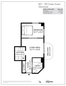 Office / Den Photo of 801 789 Drake Street, Vancouver, BC