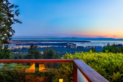 Aerial View of 187 Rondoval Crescent, North Vancouver, BC