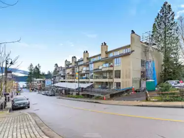 Aerial View of 203 4323 Gallant Avenue, North Vancouver, BC