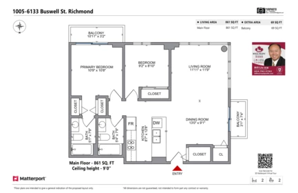 Breakfast Nook Photo of 1005 6133 Buswell Street, Richmond, BC