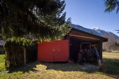 Aerial View of 780 Green Road, Pemberton, BC