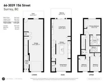 Laundry Room Photo of 66 3039 156 Street, Surrey, BC