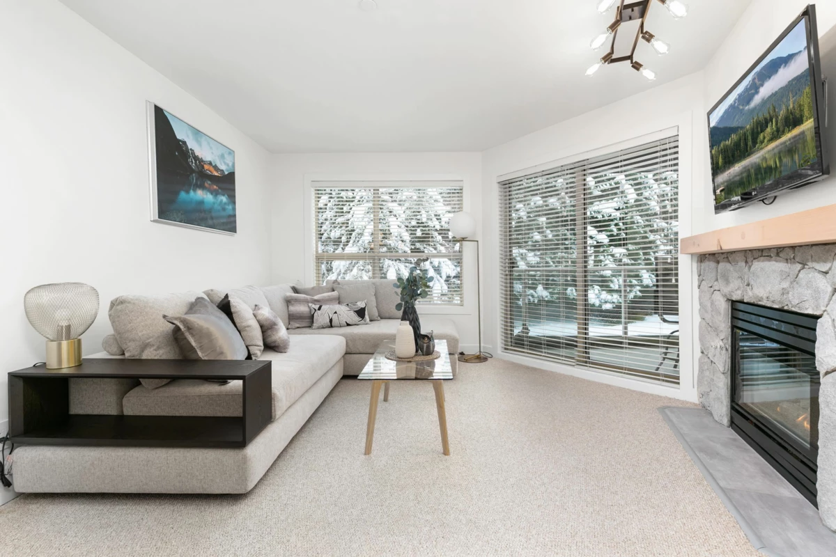 Living Room Photo of 347 4800 Spearhead Drive, Whistler, BC