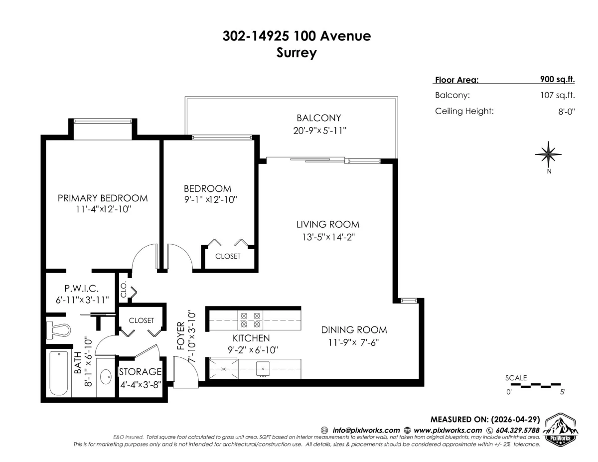 Exterior Rear Photo of 302 14925 100 Avenue, Surrey, BC
