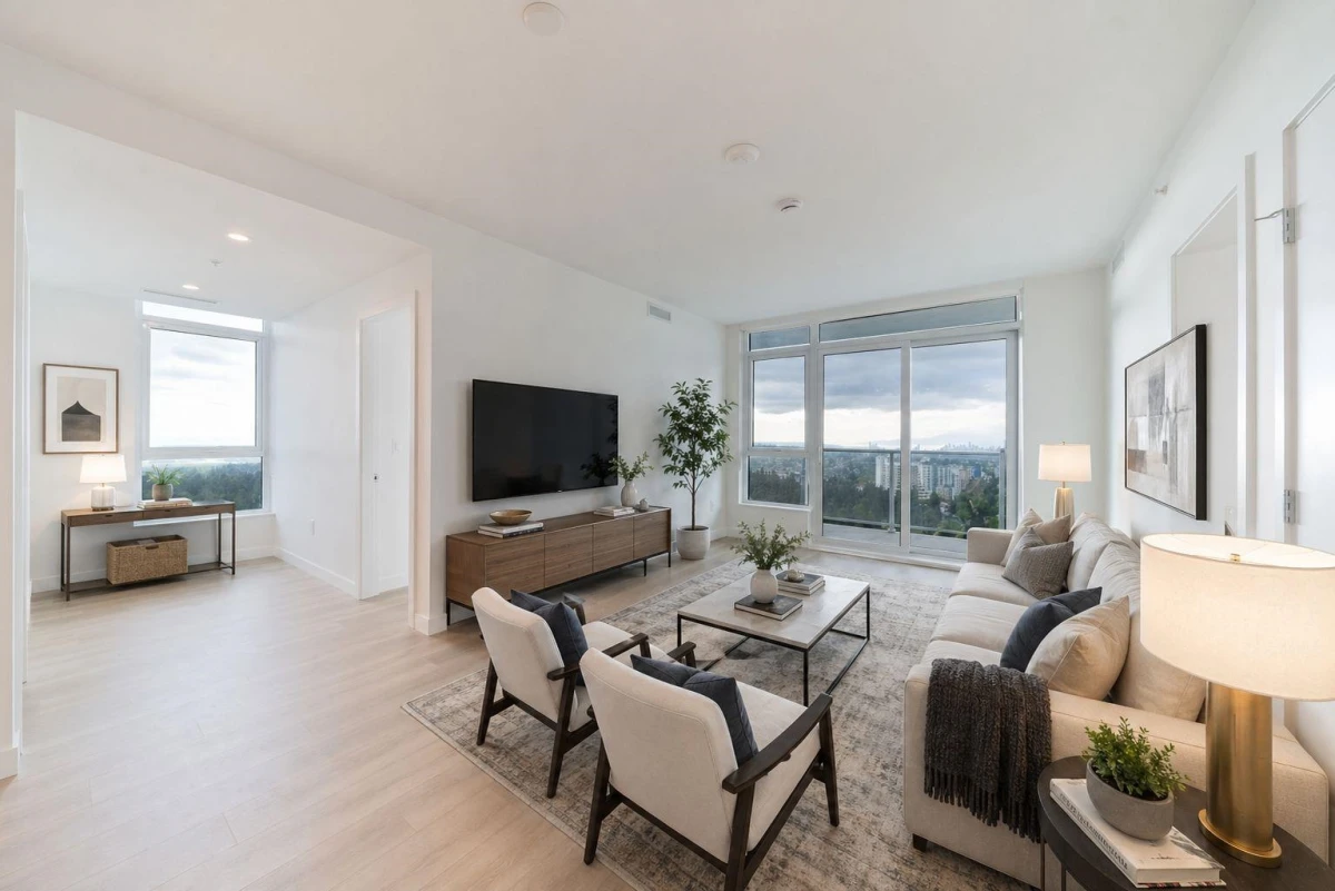 Living Room Photo of 3108 6087 Wilson Avenue, Burnaby, BC