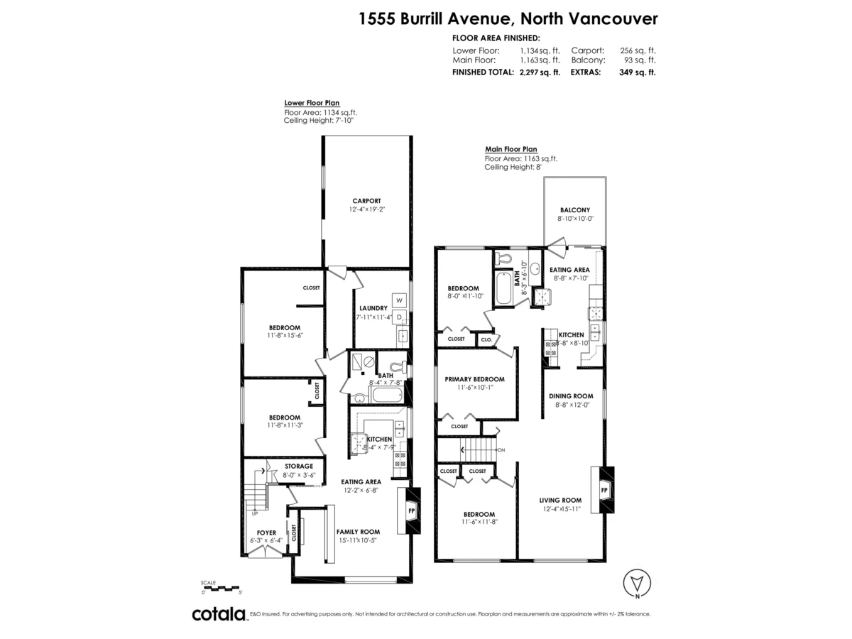 Exterior Rear Photo of 1555 Burrill Avenue, North Vancouver, BC