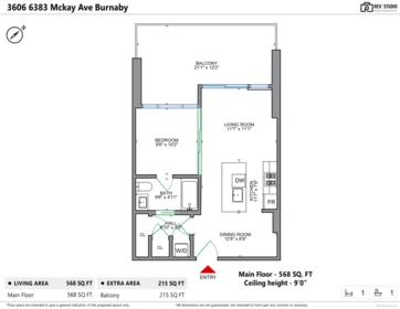 Garage Interior Photo of 3606 6383 Mckay Avenue, Burnaby, BC