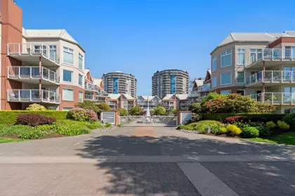 Outdoor Patio Photo of 106 1240 Quayside Drive, New Westminster, BC