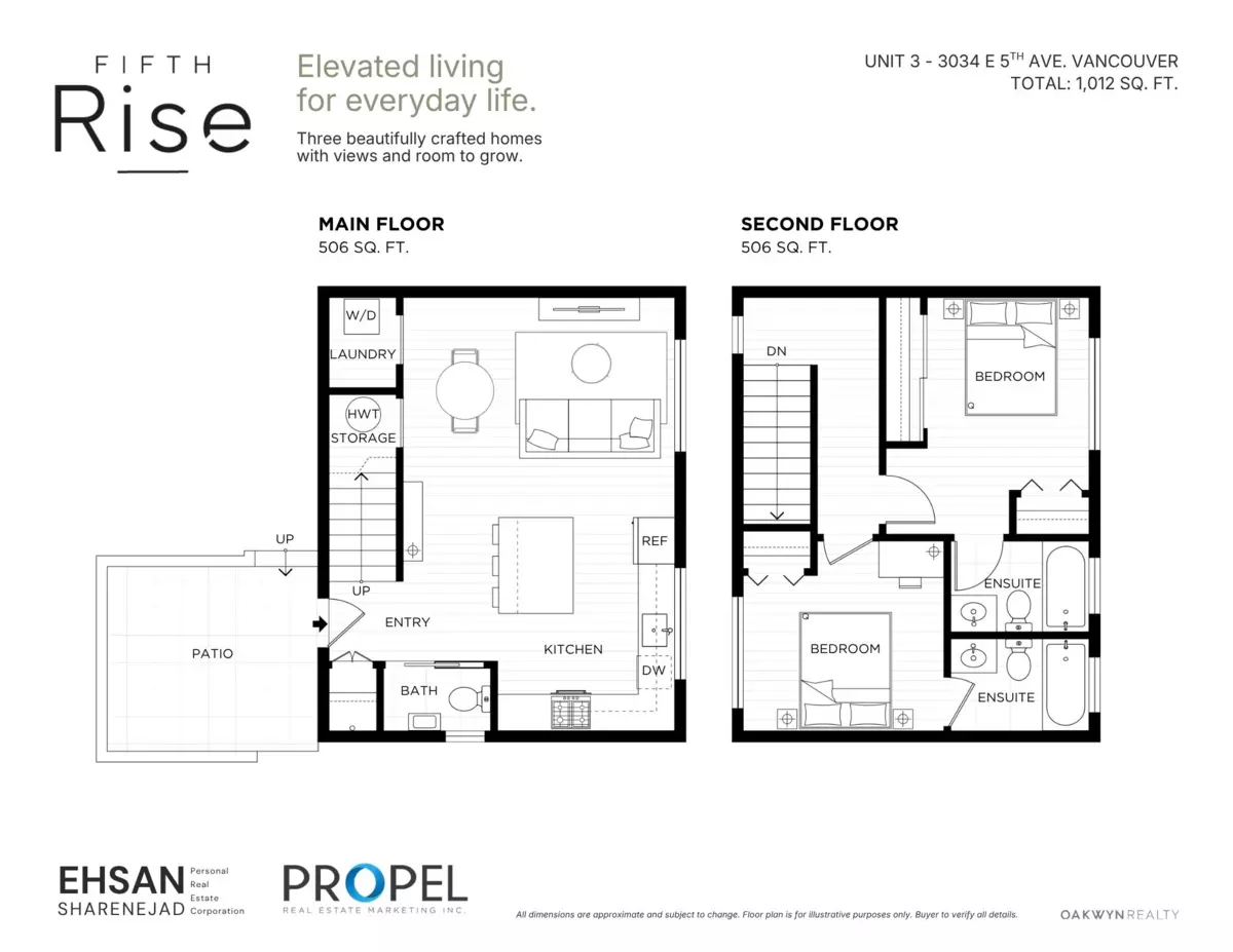 Living Room Photo of 3 3034 E 5th Avenue, Vancouver, BC