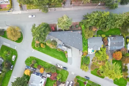 Aerial View of 15472 Buena Vista Avenue, White Rock, BC