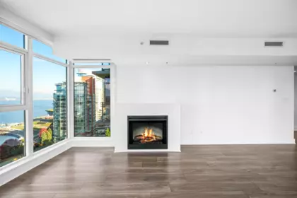 Kitchen Island Photo of 2302 1205 W Hastings Street, Vancouver, BC