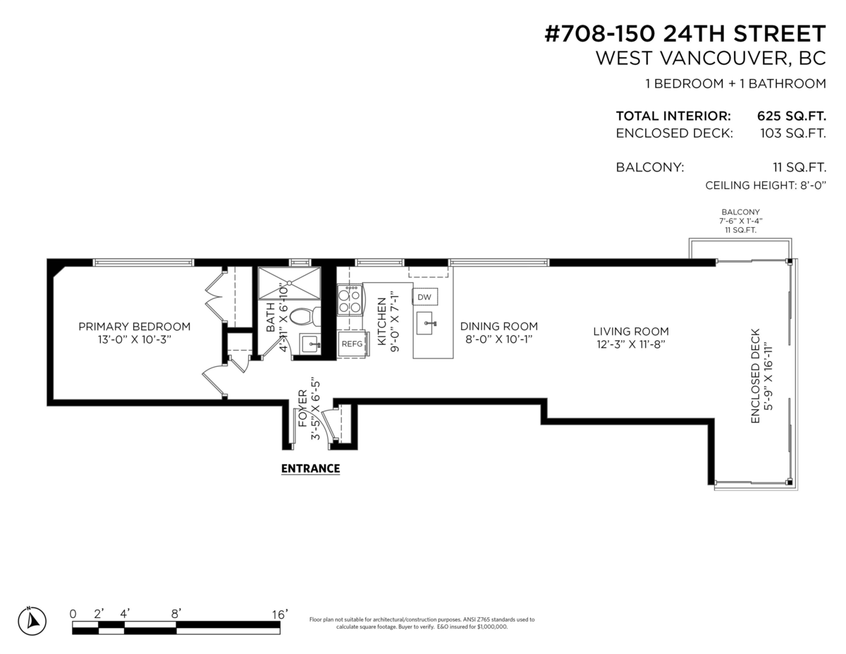 Dining Area Photo of 708 150 24th Street, West Vancouver, BC