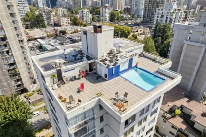 Outdoor Patio Photo of 806 1250 Burnaby Street, Vancouver, BC