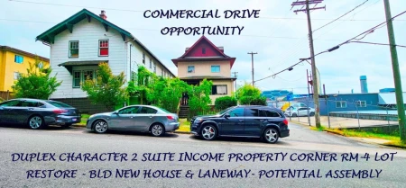1332 E 2nd Avenue, Vancouver, BC, Vancouver — Single Family Residence for sale