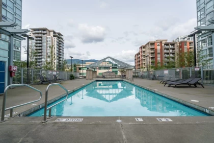 Swimming Pool Photo of 3104 2978 Glen Drive, Coquitlam, BC