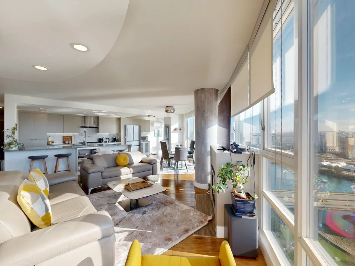 Kitchen Island Photo of 2706 1033 Marinaside Crescent, Vancouver, BC