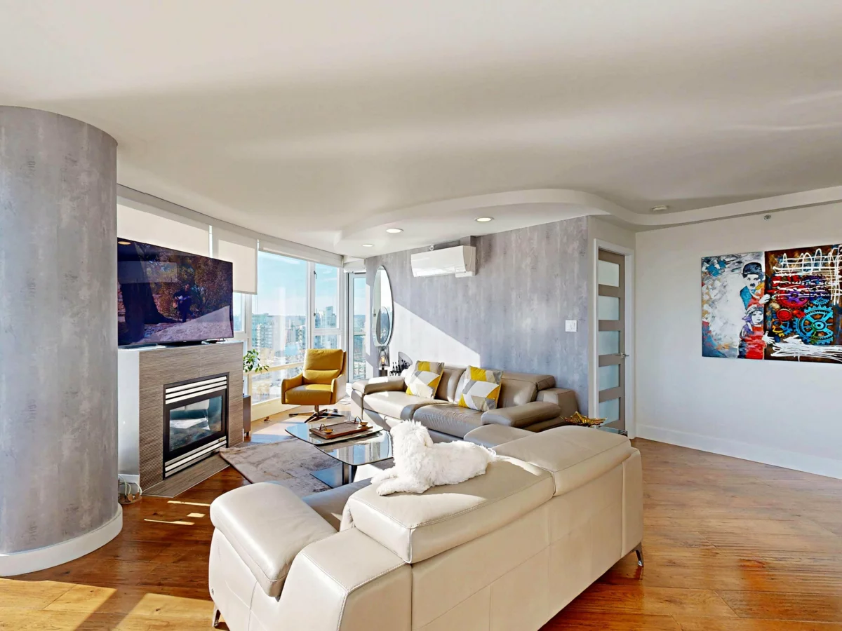 Living Room Photo of 2706 1033 Marinaside Crescent, Vancouver, BC