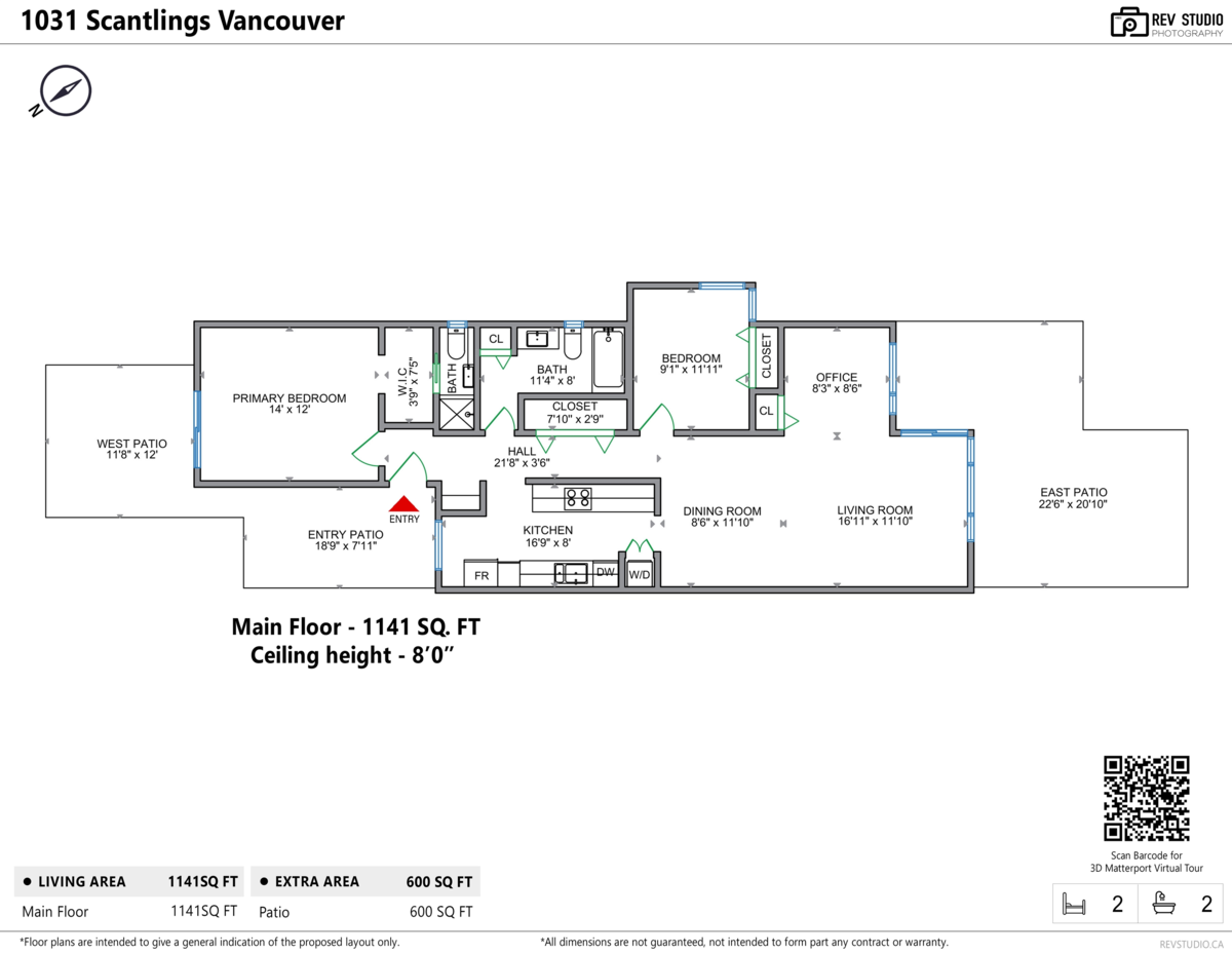 Aerial View of 1031 Scantlings, Vancouver, BC