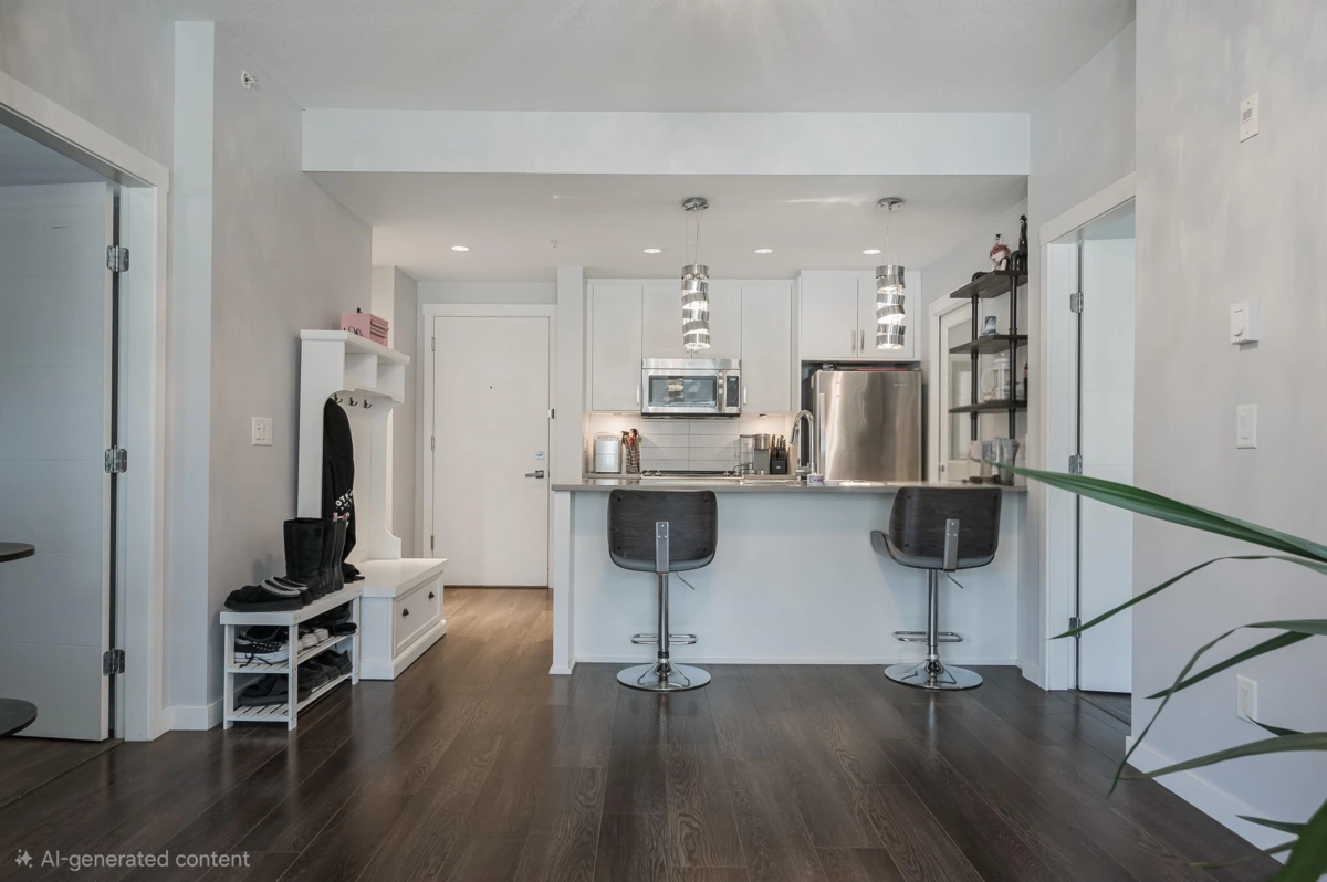 Kitchen Island Photo of 408 2242 Whatcom Road, Abbotsford, BC