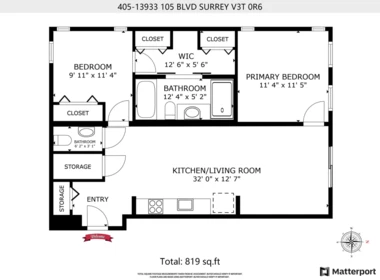 Garage Interior Photo of 405 13933 105 Boulevard, Surrey, BC
