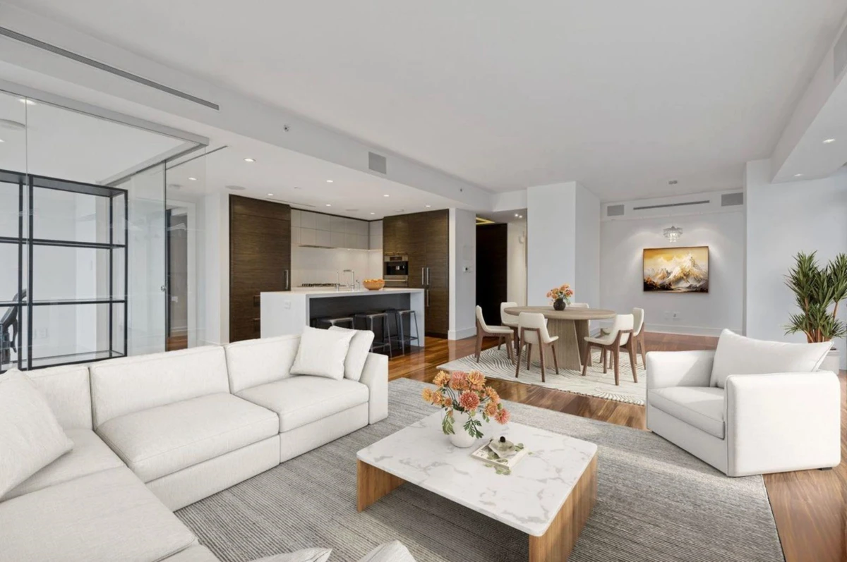 Living Room Photo of 2702 667 Howe Street, Vancouver, BC