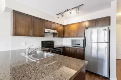Kitchen Island Photo of 306 2008 Bayswater Street, Vancouver, BC