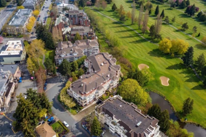 Aerial View of 205 1300 Hunter Road, Delta, BC
