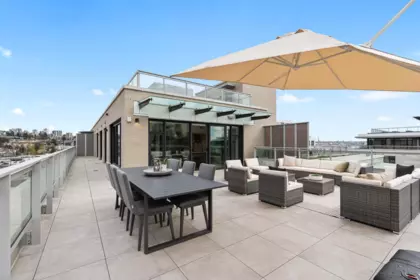 Outdoor Deck Photo of 703 755 Harbourside Drive, North Vancouver, BC