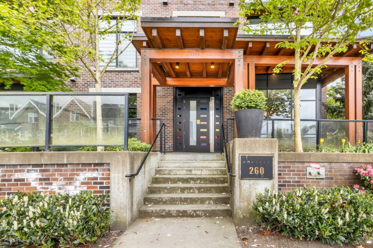 Exterior Rear Photo of 102 260 Salter Street, New Westminster, BC