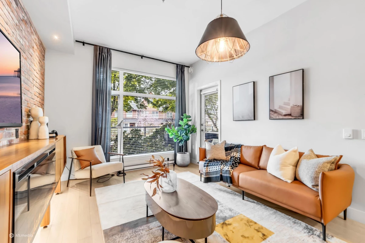 Living Room Photo of 102 260 Salter Street, New Westminster, BC