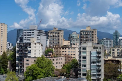 Outdoor Deck Photo of 902 1165 Burnaby Street, Vancouver, BC