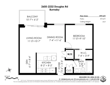 Basement Recreation Room Photo of 2605 2232 Douglas Road, Burnaby, BC