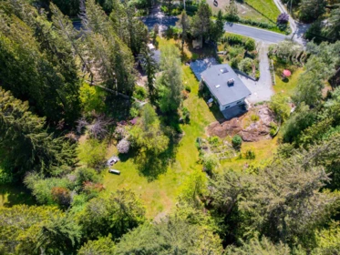 Aerial View of 5819 Trout Lake Road, Halfmoon Bay, BC