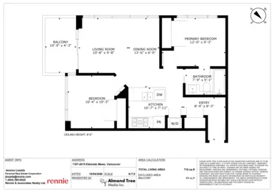Outdoor Patio Photo of 1107 4815 Eldorado Mews, Vancouver, BC