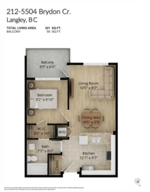 Primary Bedroom Photo of 212 5504 Brydon Crescent, Langley, BC