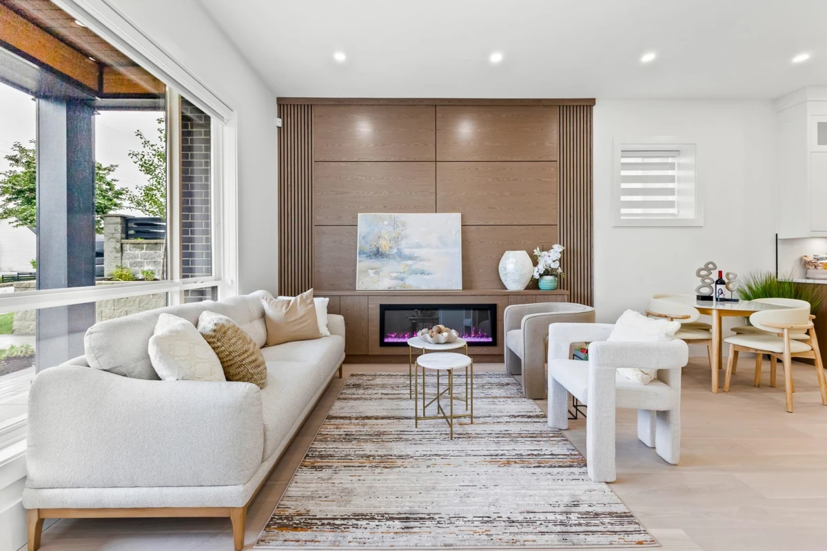 Living Room Photo of 101 1045 Quadling Avenue, Coquitlam, BC