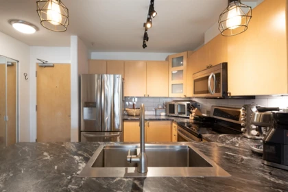 Basement Recreation Room Photo of 312 3136 St Johns Street, Port Moody, BC